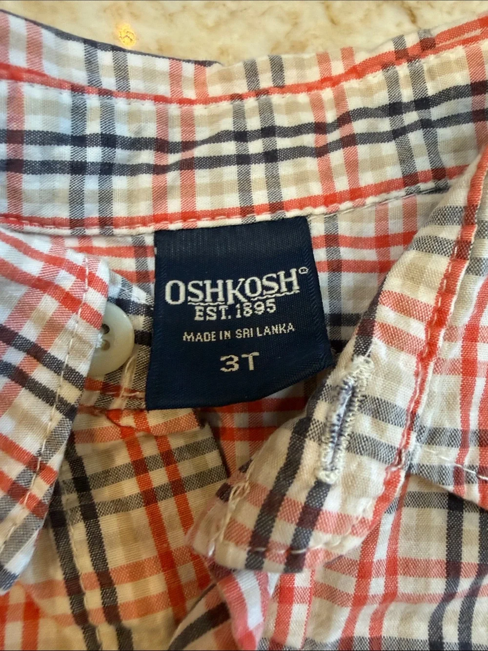 Gymboree Red, Blue & White Plaid Short-Sleeve Button-Down Shirt
